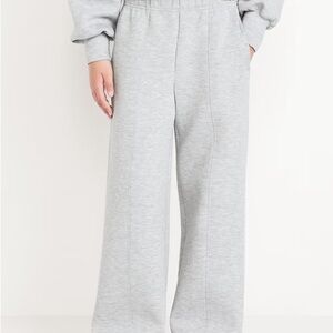 High-Waisted Bounce Fleece Wide-Leg Sweatpants for Girls